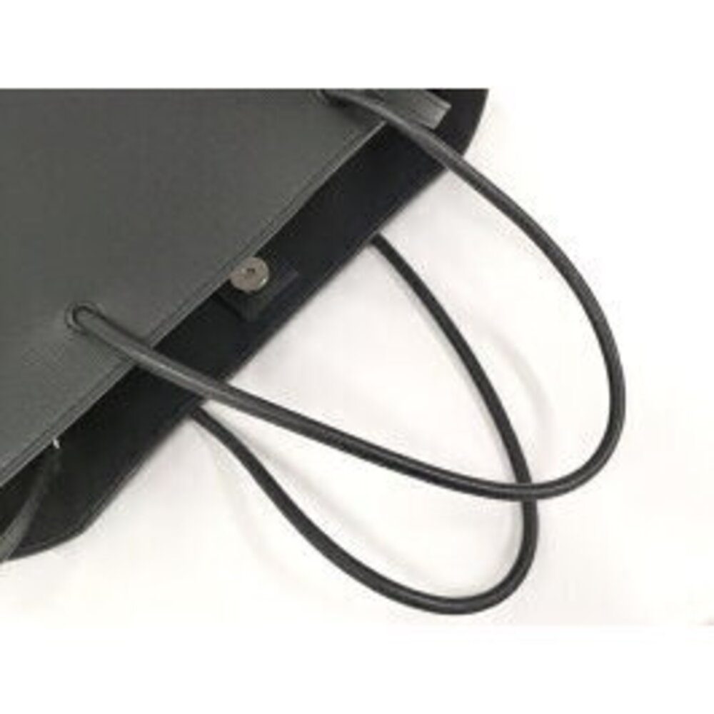 BALENCIAGA Shopping Tote Handbag Leather Black - Picture 4 of 9